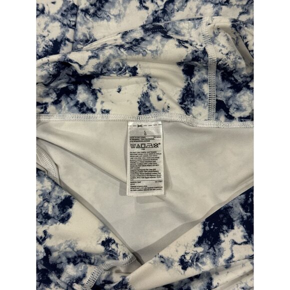 NEW GapFit Size L Womens Blue & White Tie-Dye Leggings With Blackout Technology - Picture 9 of 11